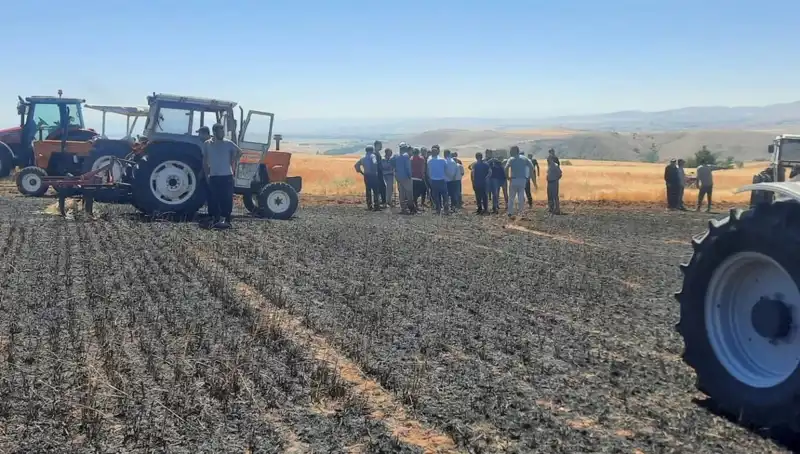 Yozgat’ta Zirai Felaket: 100 Dönüm Tarım Arazisi Alevlere Yenik Düştü