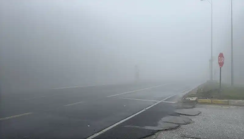 Bolu Dağı’nda Sis Hava Koşullarını Olumsuz Etkiliyor