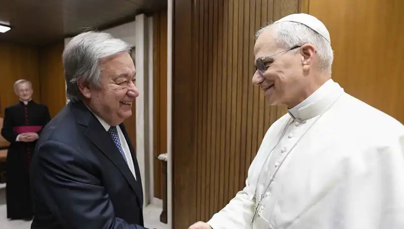 Papa Leo ve Guterres, Küresel Barış İçin Tarihi Bir Buluşma Gerçekleştirdi