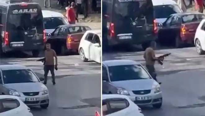 Başakşehir'de Pompalı Tüfekle Sokakta Korku Dolu Anlar Yaşandı
