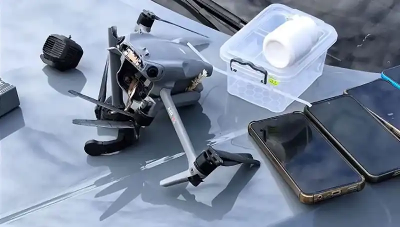 Uyuşturucu Sevkiyatı Yapan Drone, Güvenlik Güçleri Tarafından Düşürüldü